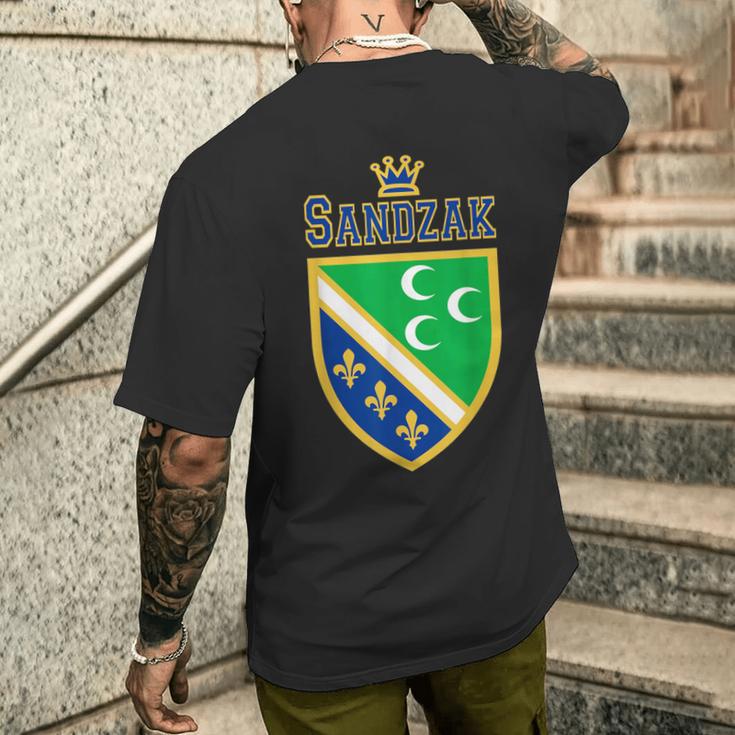 Sandzak Sandzaklija Born T-Shirt mit Rückendruck Geschenke für Ihn