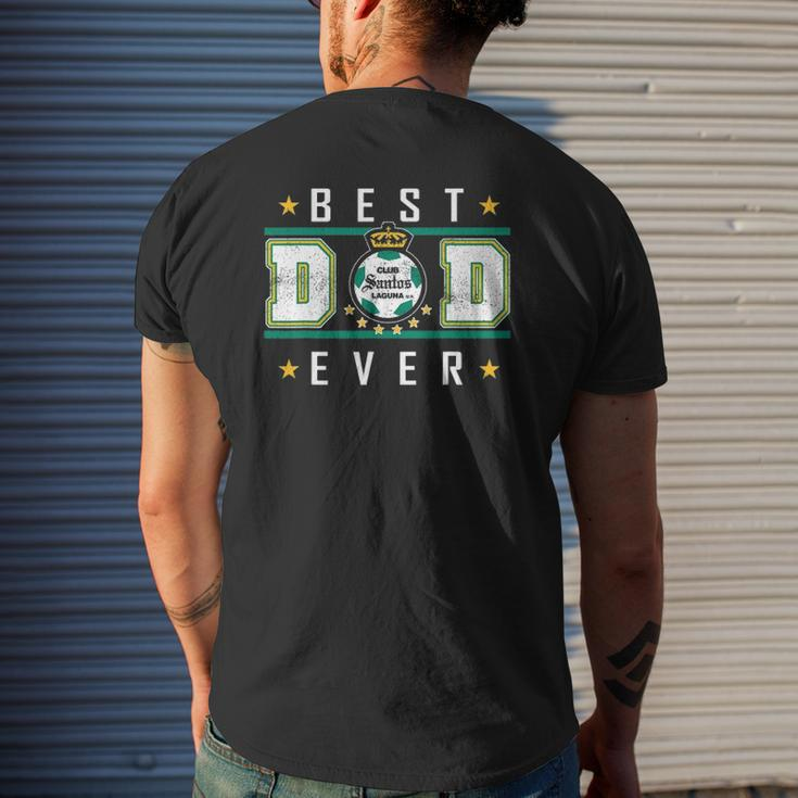 Santos Laguna Best Dad Ever Happy Father's Day Mens Back Print T-shirt Gifts for Him