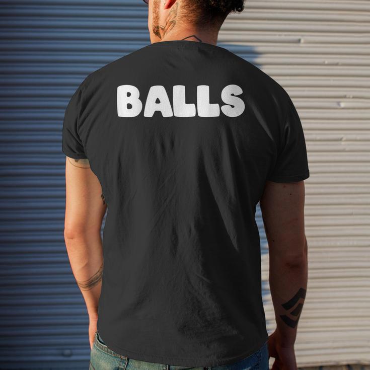 That Says Balls Men's T-shirt Back Print Funny Gifts