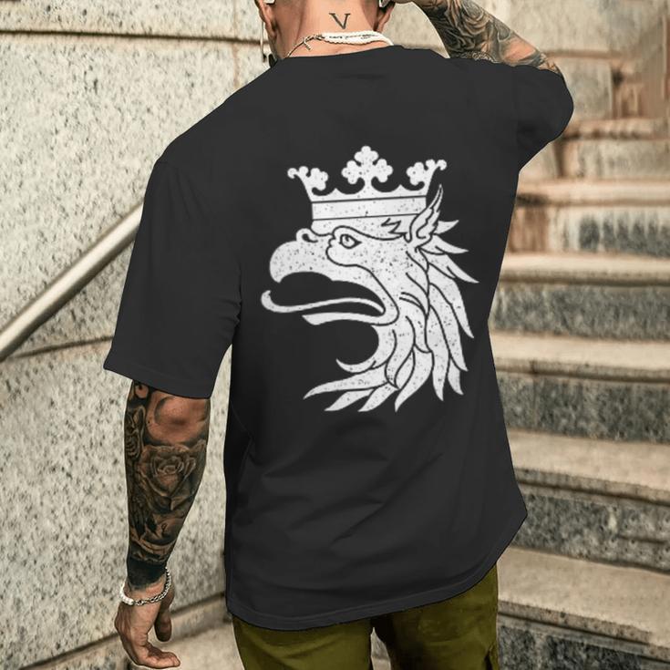 Scania Sweden Griffin Flag T-Shirt mit Rückendruck Geschenke für Ihn