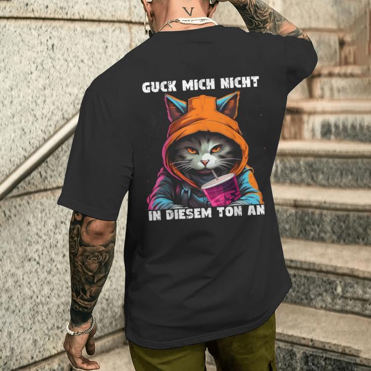 Schau Mich Nicht In Diesem Ton An T-Shirt mit Rückendruck Geschenke für Ihn