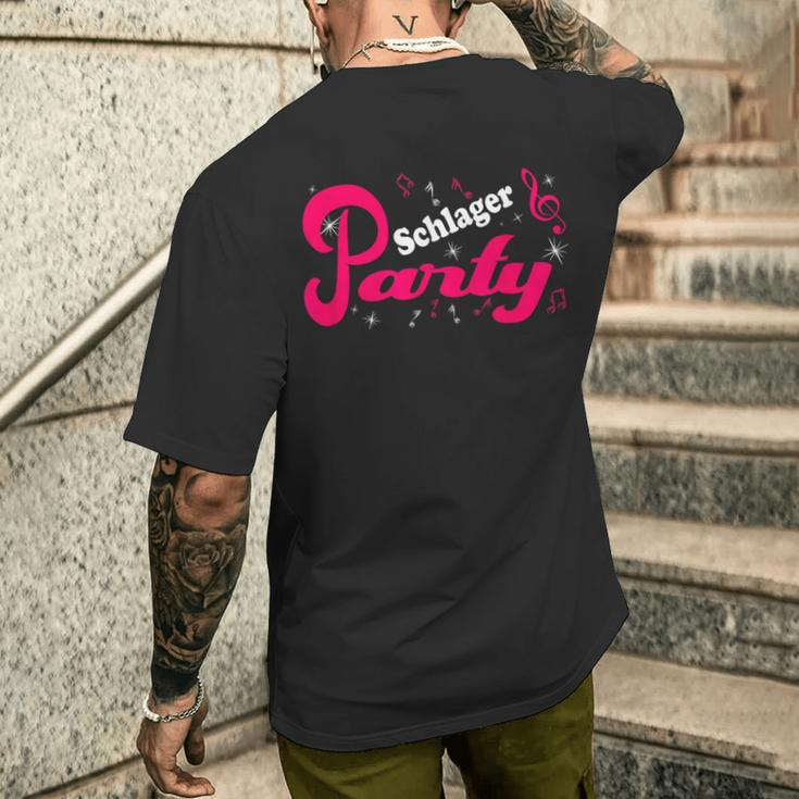 Schlager Party Costume Butt Party Outfit S T-Shirt mit Rückendruck Geschenke für Ihn