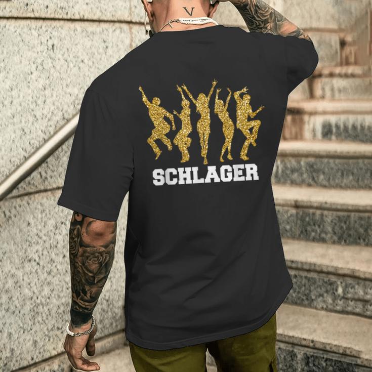 Schlagerparty Schlager S T-Shirt mit Rückendruck Geschenke für Ihn