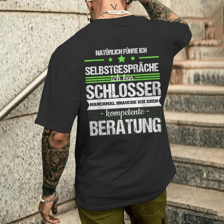 Schlosser Industrial Mechanic Mechanic Work T-Shirt mit Rückendruck Geschenke für Ihn