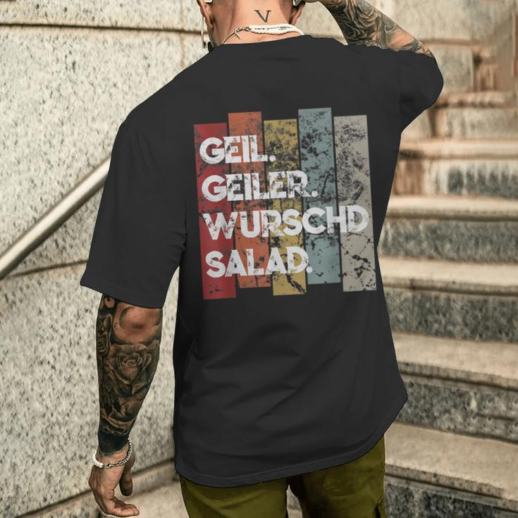 Schwaben Sausage Salad Schwäbisch Quote Idea T-Shirt mit Rückendruck Geschenke für Ihn