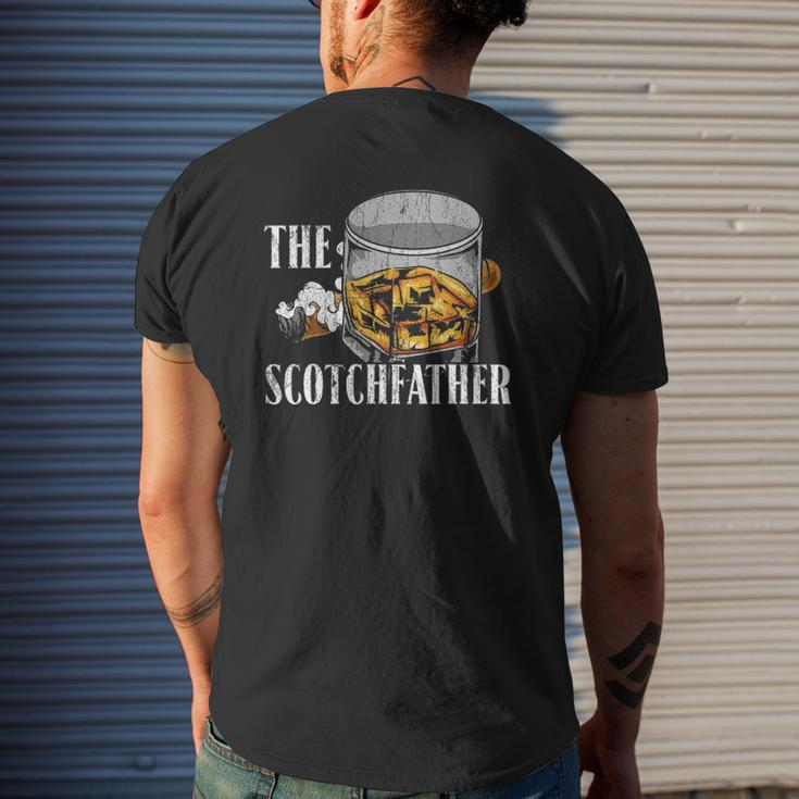 The Scotchfather Malt Whiskey Mens Back Print T-shirt Gifts for Him
