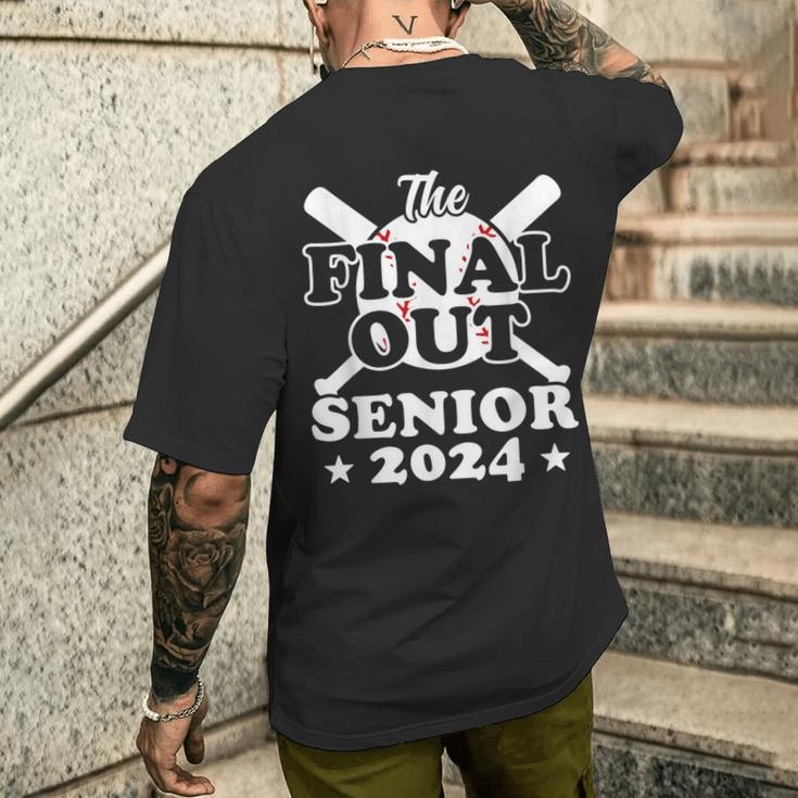 Senior 2024 Baseball Senior Year Class Of 2024 Men's T-shirt Back Print Gifts for Him