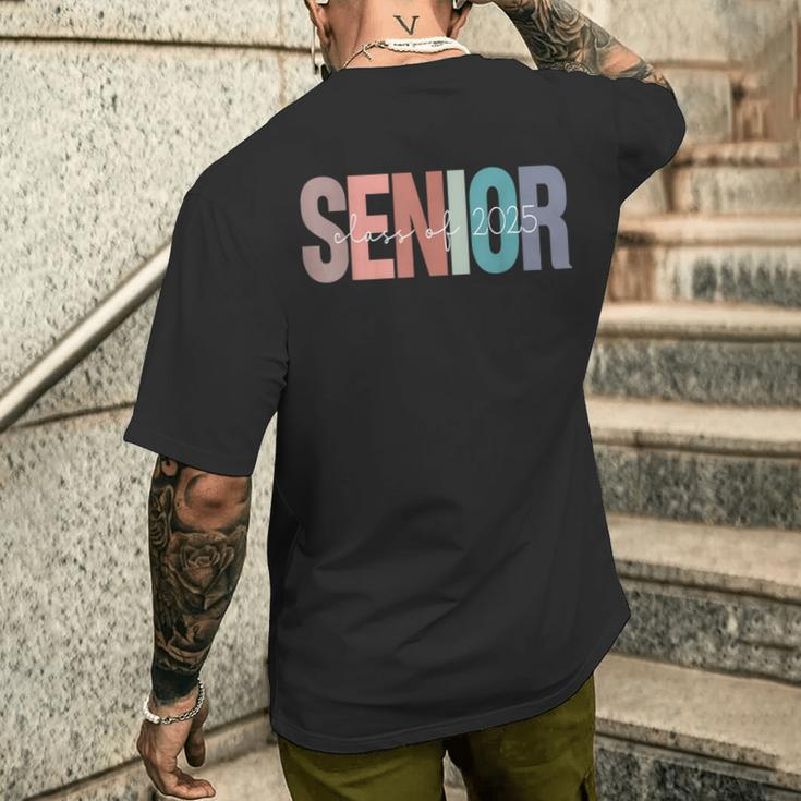 Senior 2025 Class Of 2025 Seniors Graduation 2025 Senior 25 Men's T-shirt Back Print Gifts for Him