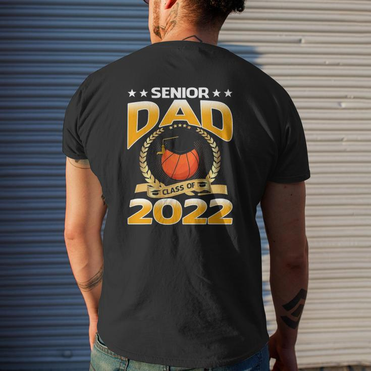 Senior Dad Class Of 2022 Basketball Mens Back Print T-shirt Gifts for Him