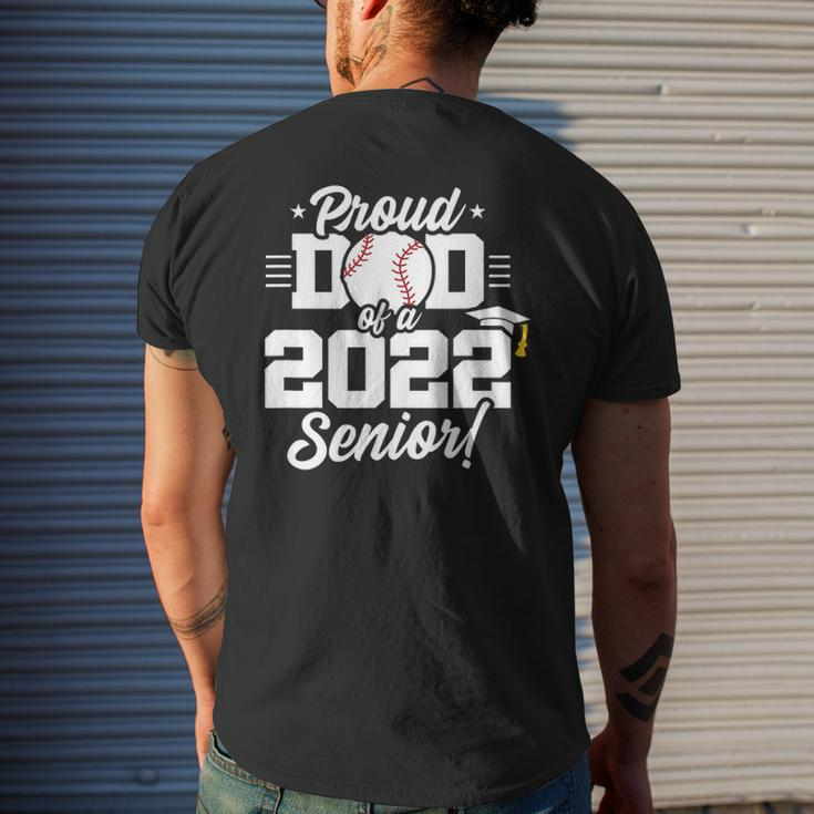 Senior Year Baseball Dad Class Of 2022 Senior 2022 Ver2 Mens Back Print T-shirt Gifts for Him