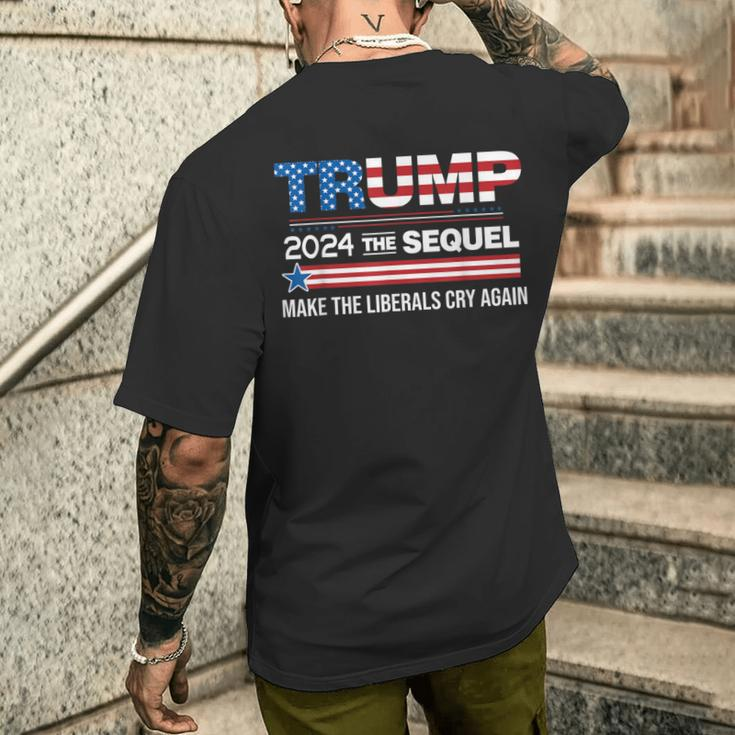 Sequel Make Liberals Cry Again Us Flag Men's T-shirt Back Print Gifts for Him