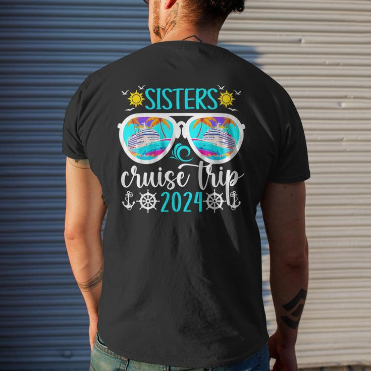 Sisters Cruise Trip 2024 Vacation Travel Sisters Cruising Men's T-shirt Back Print Gifts for Him