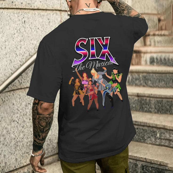 The Six Wives Of Henry Viii Six The Musical Six Retro Men's T-shirt Back Print Gifts for Him