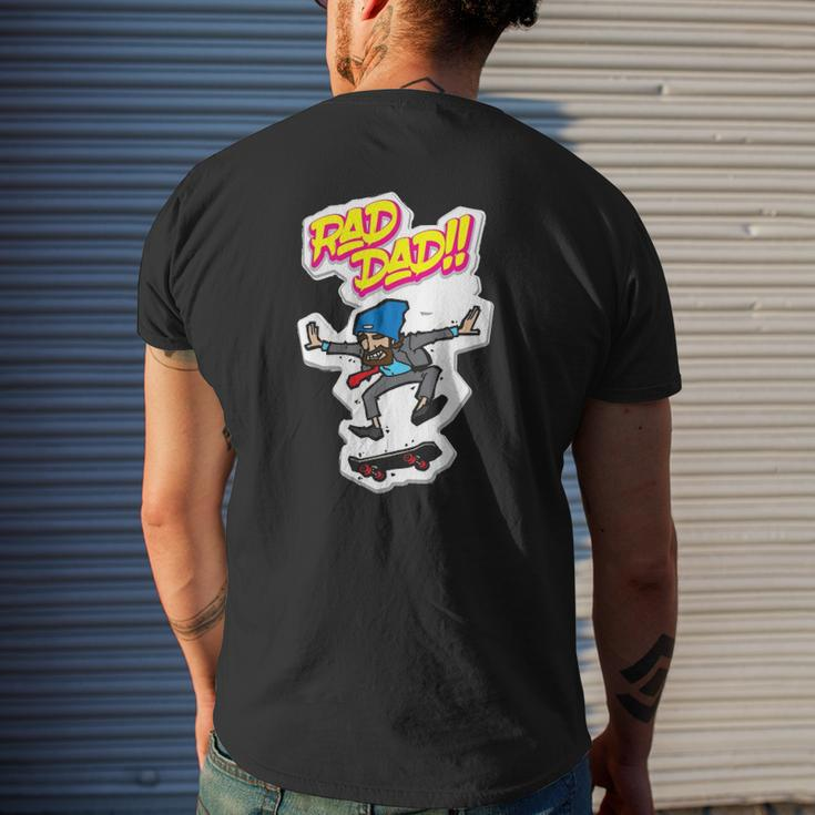 Skateboard Skatergift Tee Ollie Dad Fathers Mens Back Print T-shirt Gifts for Him