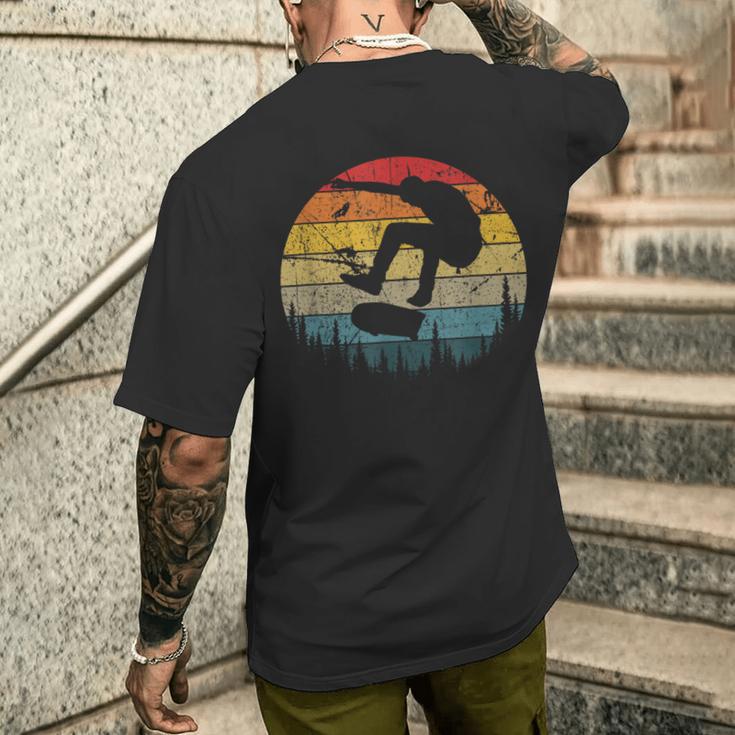 Skater Skateboard Skateboard Driver S T-Shirt mit Rückendruck Geschenke für Ihn