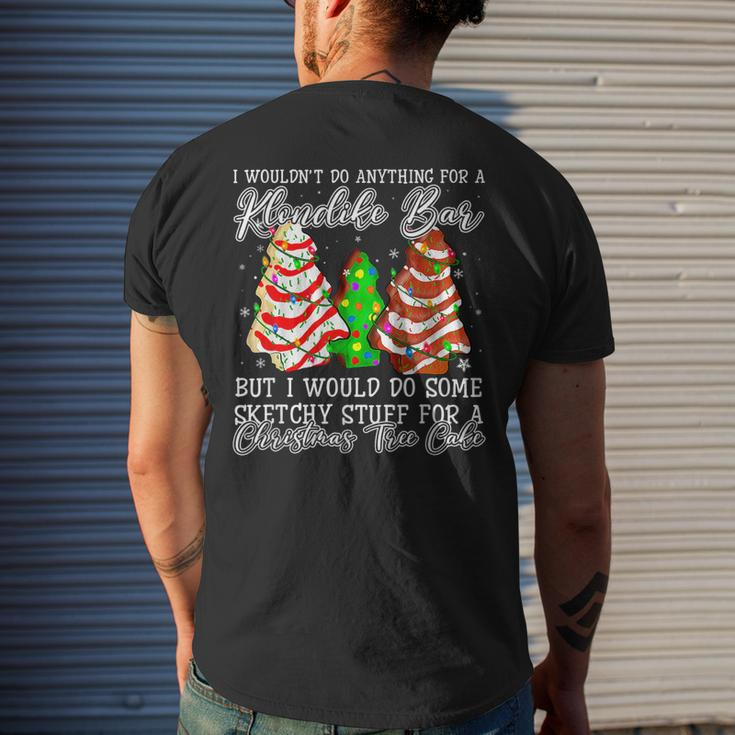 Sketchy Stuff For Some Christmas Tree Cakes Debbie Pajama V2 Mens Back Print T-shirt Gifts for Him