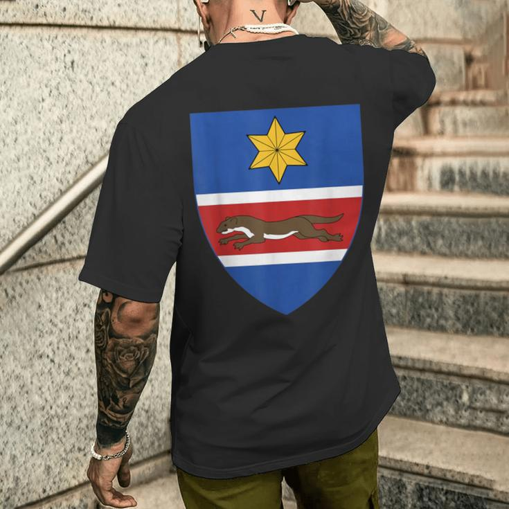 Slavonia Emblem Historical Croatia Region East Croatia T-Shirt mit Rückendruck Geschenke für Ihn