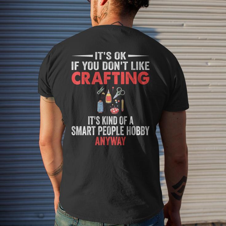 Smart People Hobby Crafting Crafters Men's T-shirt Back Print Funny Gifts