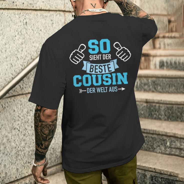 So Sieht Der Beste Cousin Der Welt Aus T-Shirt mit Rückendruck Geschenke für Ihn