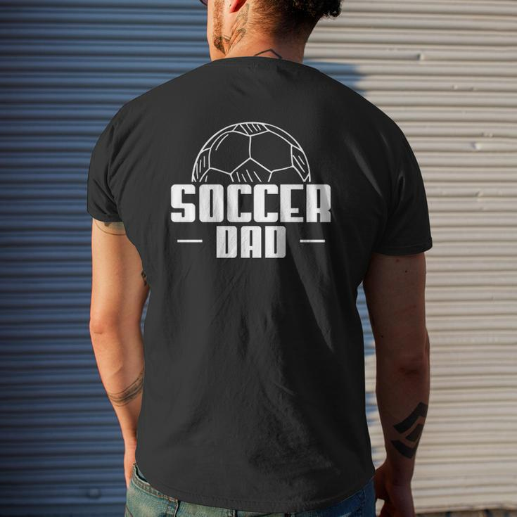 Soccer Dad Soccer Player Coach Mens Back Print T-shirt Gifts for Him