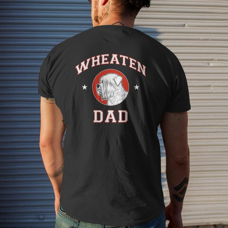Soft Coated Wheaten Terrier Dad Mens Back Print T-shirt Gifts for Him