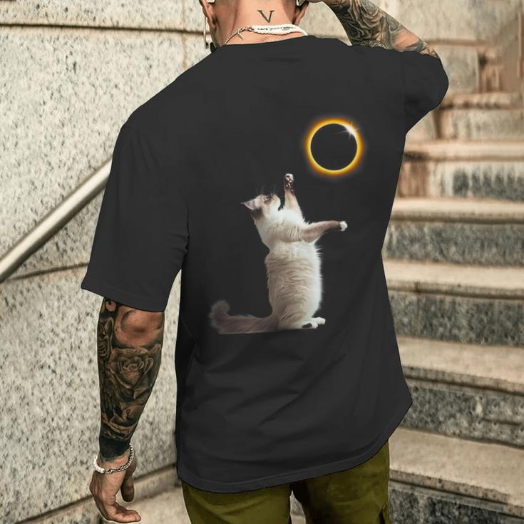 Solar Eclipse 2024 Ragdoll Cat America Totality Men's T-shirt Back Print Gifts for Him
