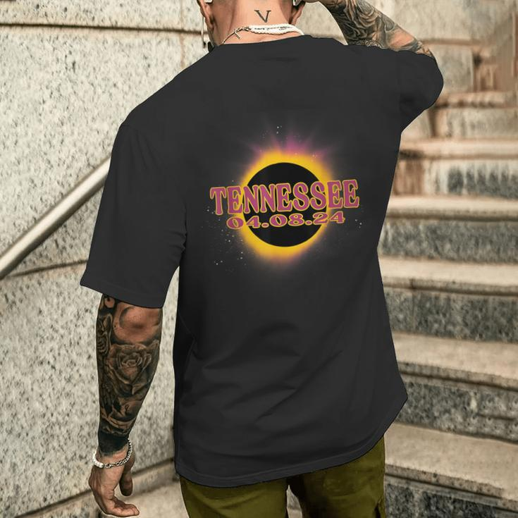 Solar Eclipse 2024 Tennessee America Totality Event Men's T-shirt Back Print Gifts for Him