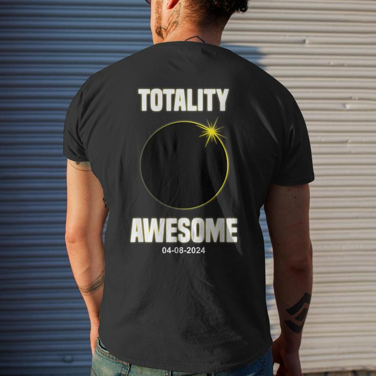 Solar Eclipse Totality Awesome Total Solar Eclipse Men's T-shirt Back Print Gifts for Him