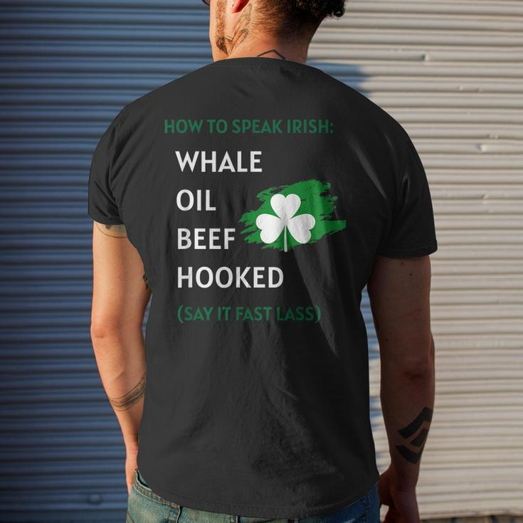 How To Speak Irish Shirt St Patricks Day Shirts Mens Back Print T-shirt Gifts for Him