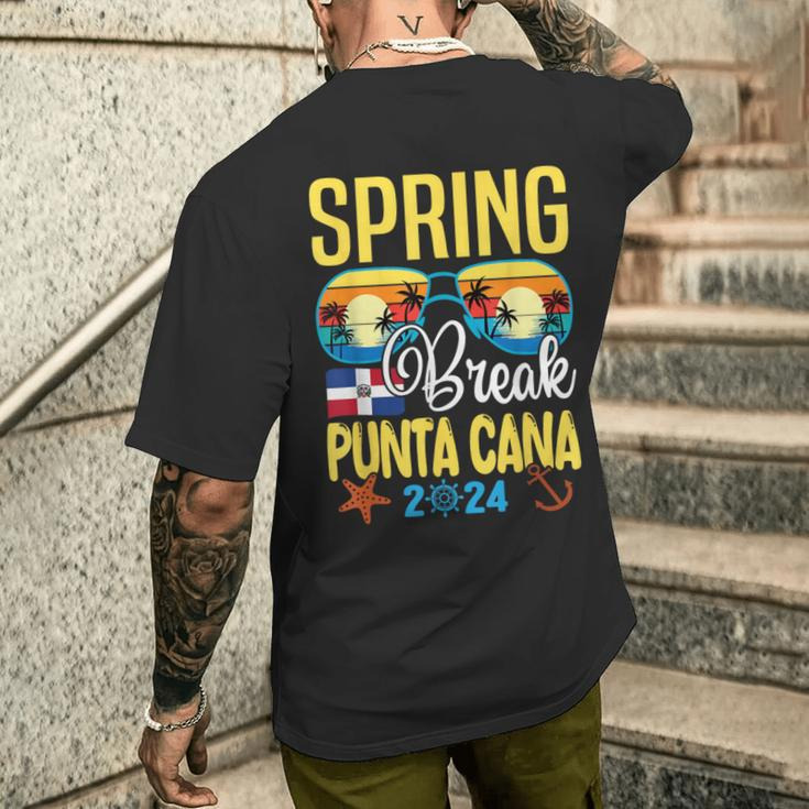 Spring Break 2024 Punta Cana Family Matching Vacation Men's T-shirt Back Print Gifts for Him
