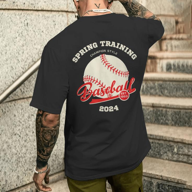 Spring Training 2024 Men's T-shirt Back Print Gifts for Him