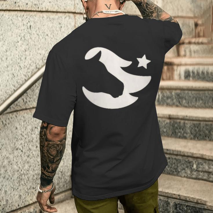 Stalles Weißes Stern-Logo T-Shirt mit Rückendruck Geschenke für Ihn