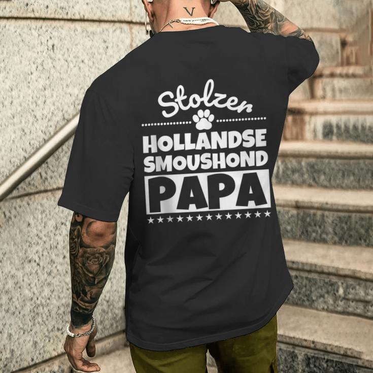 Stolzer Hollandse Smoushond Papa T-Shirt mit Rückendruck Geschenke für Ihn