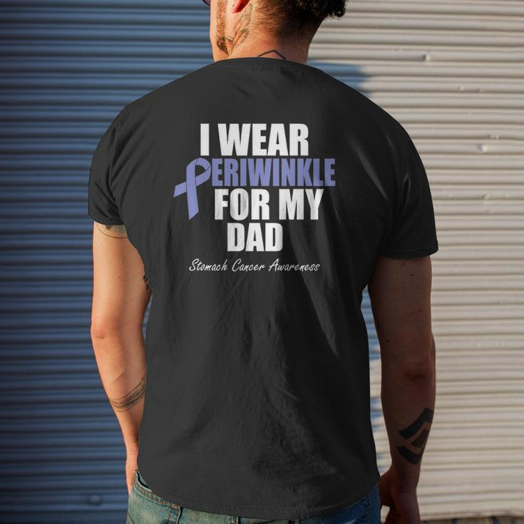 Stomach Cancer Awareness I Wear Periwinkle For My Dad Mens Back Print T-shirt Gifts for Him