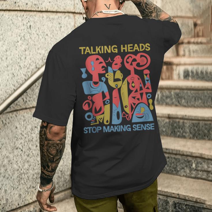 Stop Making Sensee Talking Heads Retro Men's T-shirt Back Print