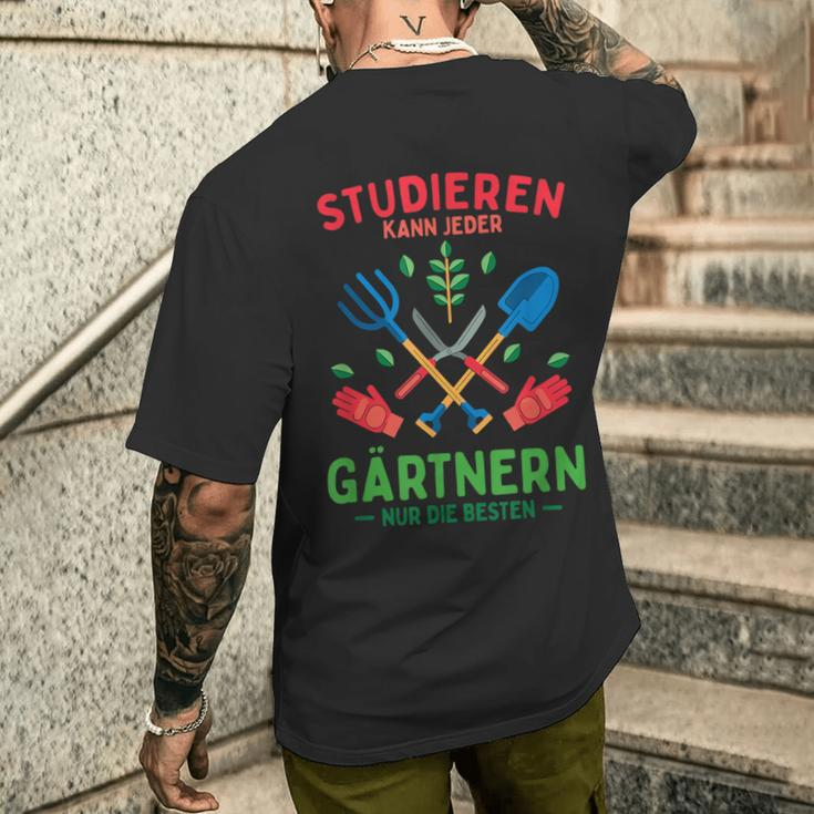 Study Can Everyone Gärtnern Nur Die Besten Black T-Shirt mit Rückendruck Geschenke für Ihn