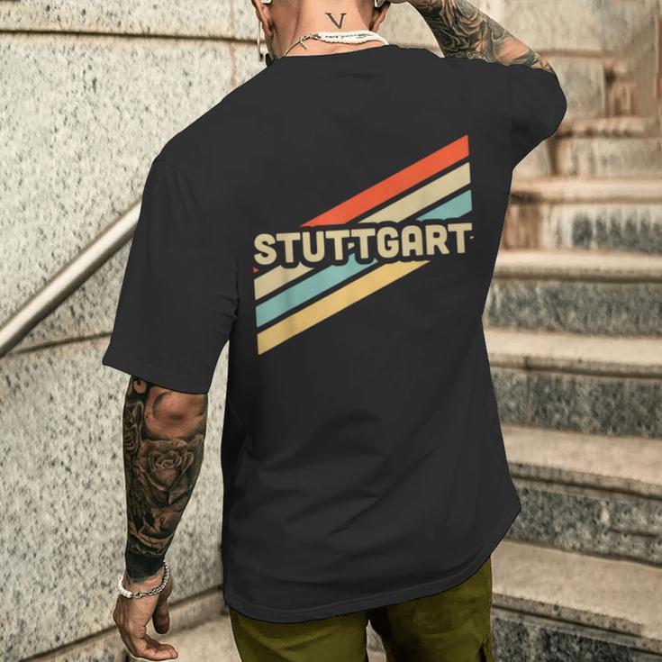 Stuttgart Vintage Retro S T-Shirt mit Rückendruck Geschenke für Ihn