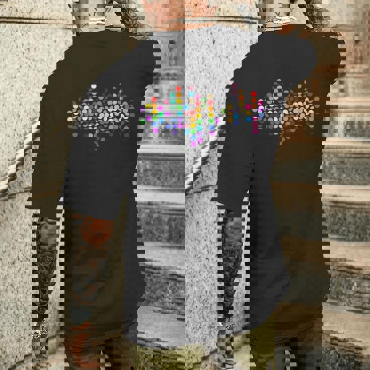 Subtle Dots 20 Pride Flags Stripe Proud Ally Lgbt Pride Men's T-shirt Back Print Gifts for Him