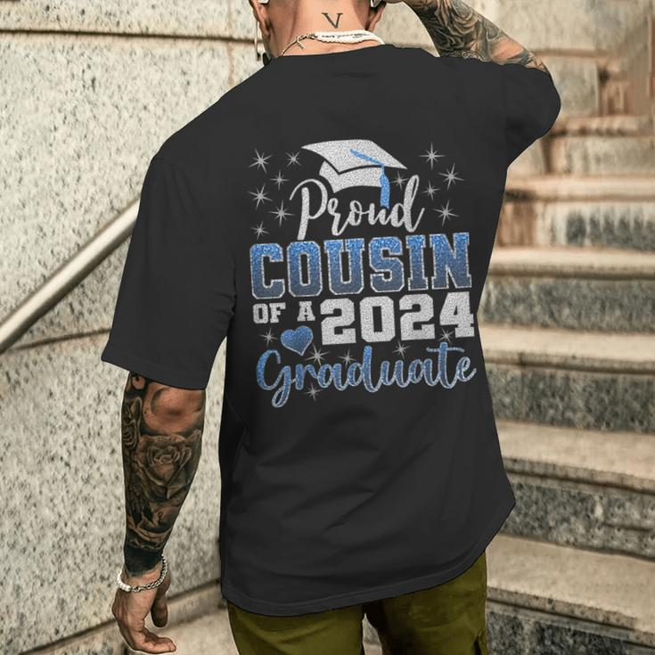 Super Proud Cousin Of 2024 Graduate Awesome Family College Men's T-shirt Back Print Gifts for Him