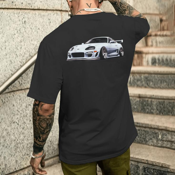 Supra Jdm 2Jz Mk4 Coupe Sports Car T-Shirt mit Rückendruck Geschenke für Ihn