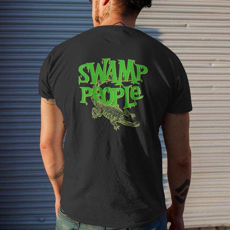 Swamp People Alligator Mens Back Print T-shirt Gifts for Him