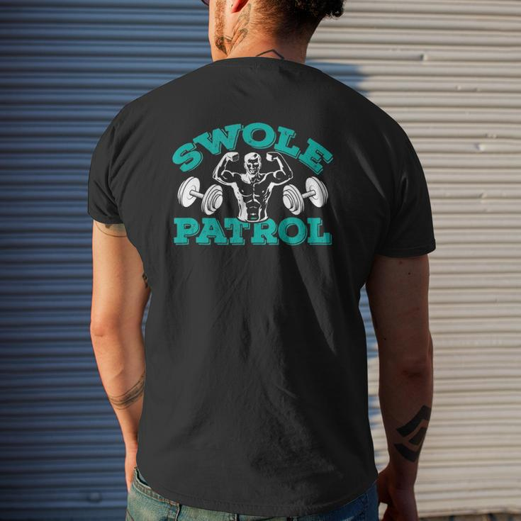 Swole Patrol – Bodybuilding Training & Weight Gain Mens Back Print T-shirt Gifts for Him