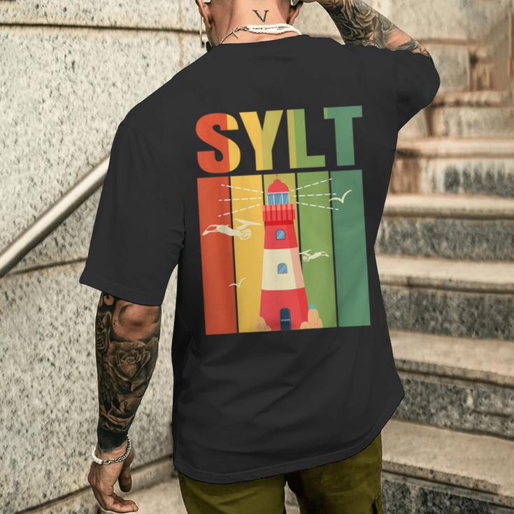 Sylt Westerland Norderney North Sea Baltic Sea Helgoland T-Shirt mit Rückendruck Geschenke für Ihn