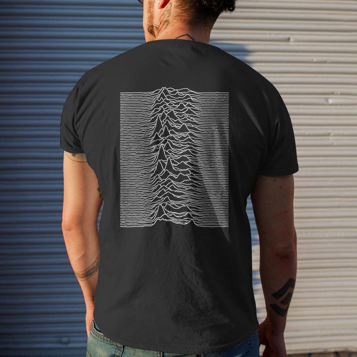 T-shirt imprimé au dos imprimé au dos Joy Division 'Unknown Pleasures', Tee Graphique Musique Cadeaux pour lui