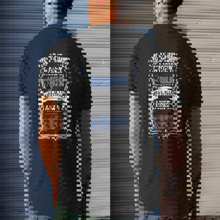T-shirt imprimé au dos Vintage Année 1973, Design Rétro Unisexe Cadeaux pour lui