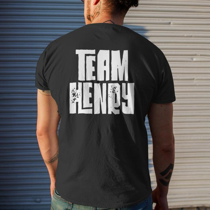 Team Henry Son Dad Husband Grandson Sports Group Mens Back Print T-shirt Gifts for Him