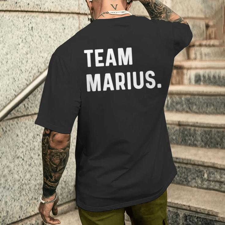 Team Marius T-Shirt mit Rückendruck Geschenke für Ihn