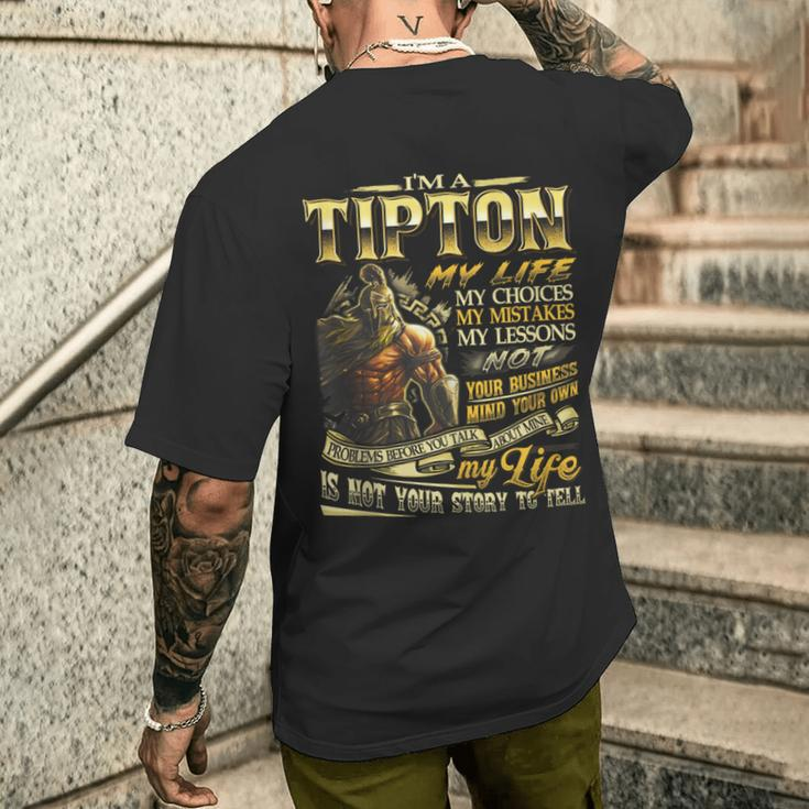 Tipton Family Name Tipton Last Name Team Men's T-shirt Back Print Gifts for Him