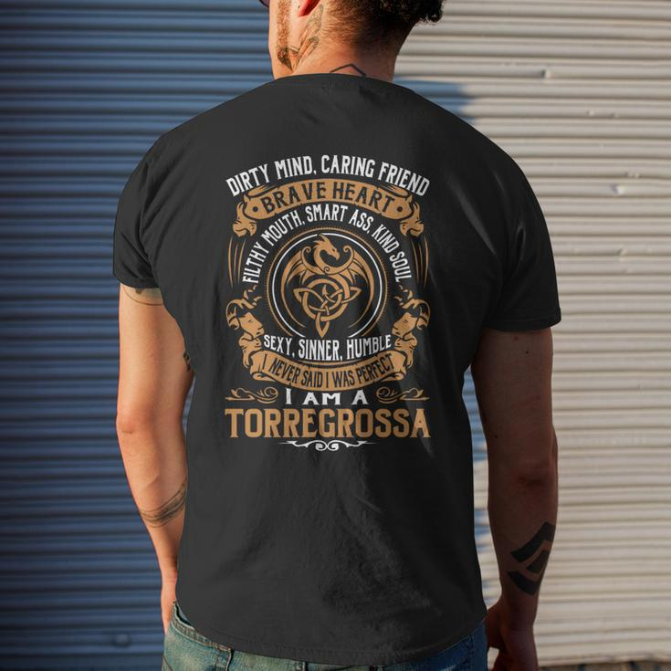 Torregrossa Brave Heart Mens Back Print T-shirt Gifts for Him