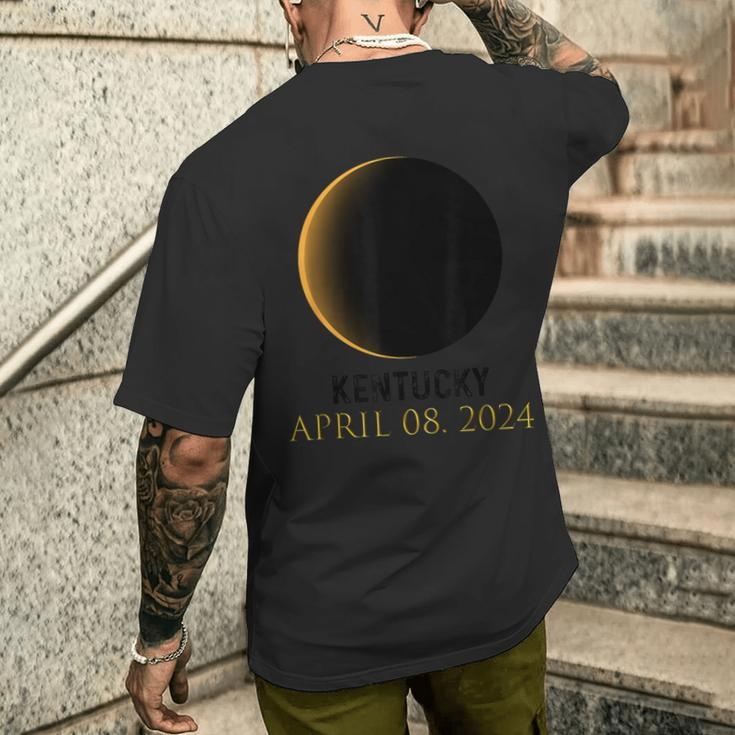 Total Solar Eclipse Spring April 8 2024 Kentucky Totality Men's T-shirt Back Print Gifts for Him